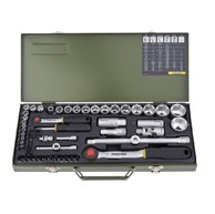 PROXXON Set nasadnih ključeva, 1/4" + 1/2", 4–32 mm, 55 komada